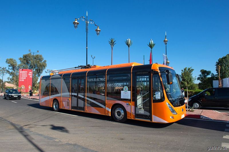 中国零排放电动<font color=#ff0000>公交车</font>在摩洛哥上路