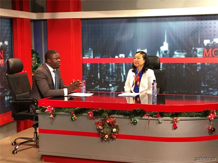 驻加纳大使孙保红接受加纳国家电视台采访