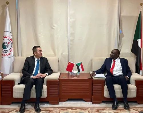 驻<font color=#ff0000>苏丹</font>大使马新民会见苏石油和能源部部长穆罕默德